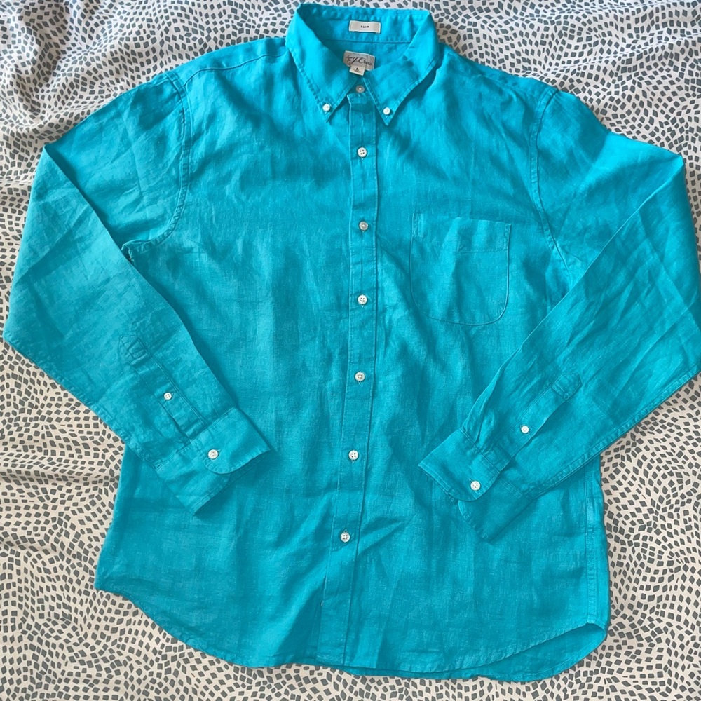 J Crew Slim Baird Mc Nutt Irish linen shirt